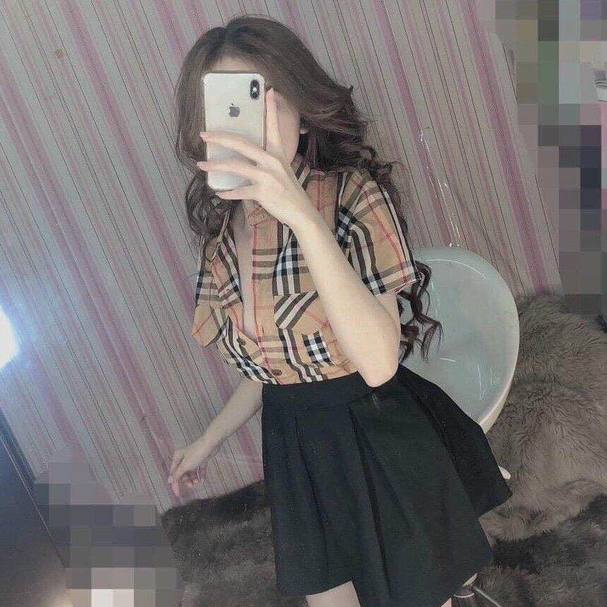 Áo sơ mi caro phối túi hộp cực đẹp lắm nha ☘️☘️☘️