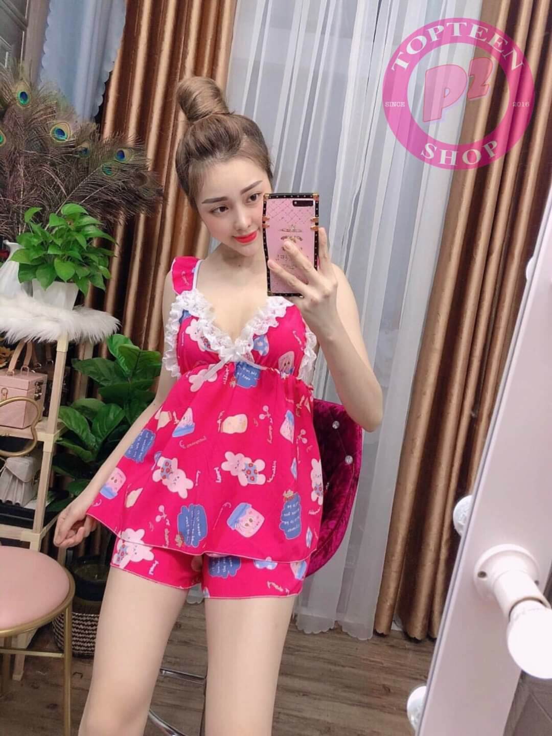 [HCM]Đồ bộ ngủ mặc nhà dễ thương cho nữ - M22