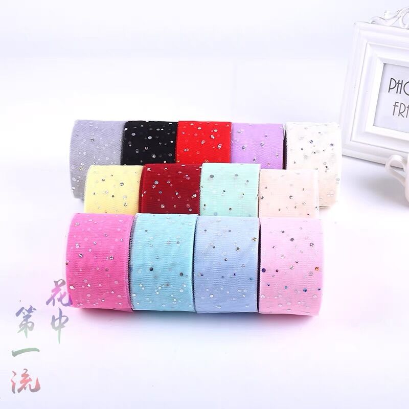 Set 3m voan lưới nhũ kim tuyến