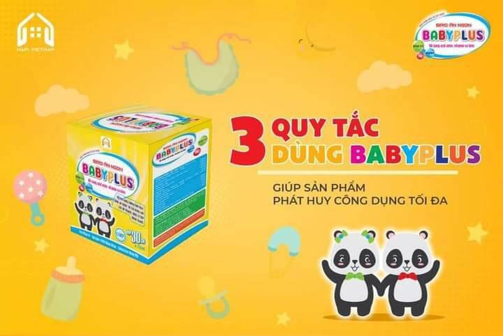 sirô ăn ngon baby plus dúp bé ăn ngủ ngon hấp thu tốt hết táo bón sao 7 ngày sử dụng