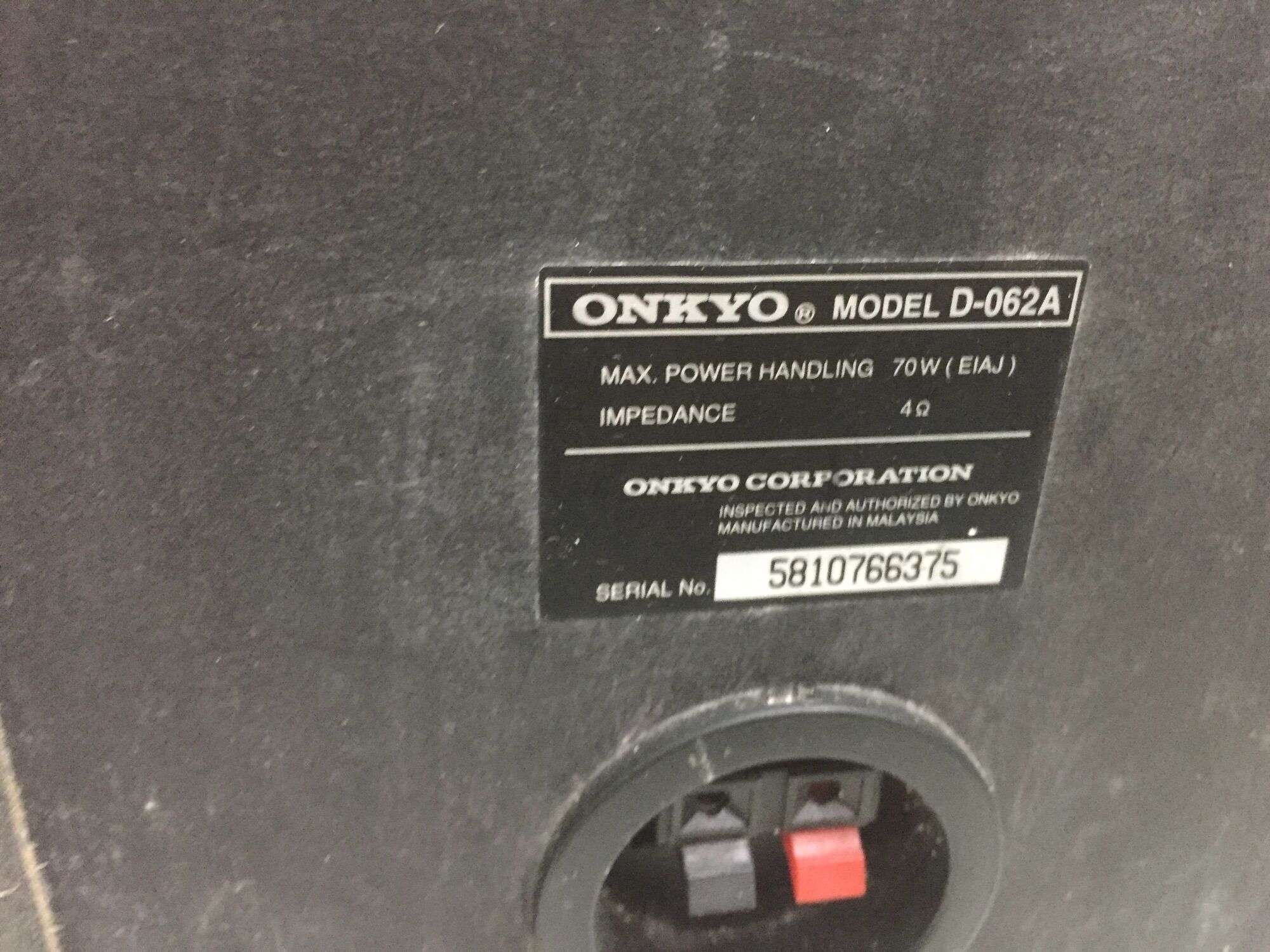 Loa onkyo D062A