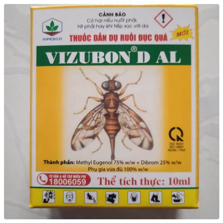 Thuốc diệt ruồi vàng VIZUBON cho hoa lan, ruồi đục quả bưởi