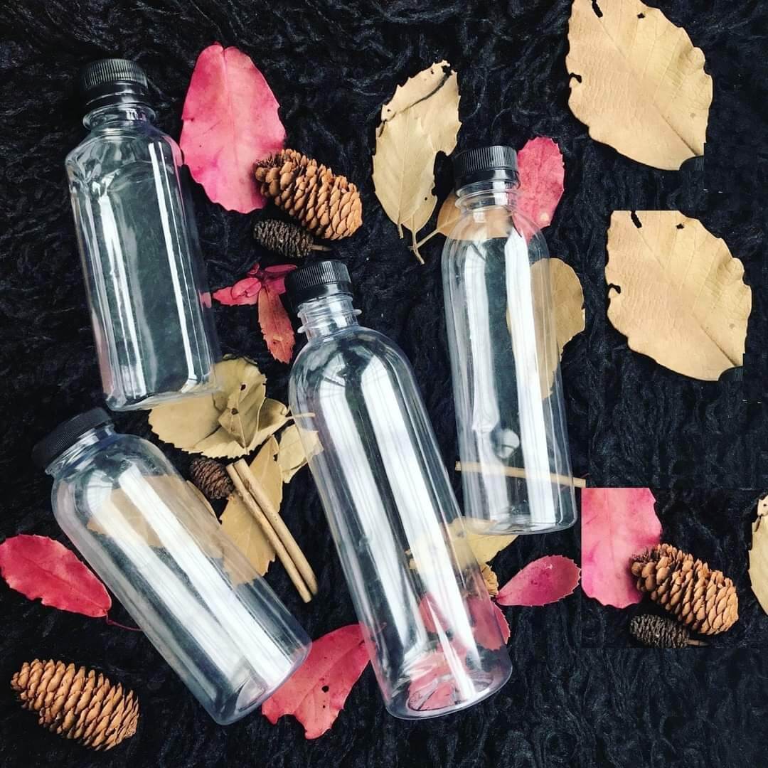 combo 50 chai vuông 330ml đựng trà sữa