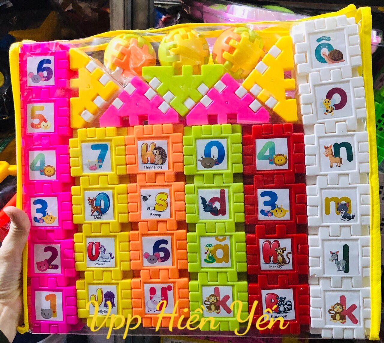 Bộ xếp hình ô vuông kỳ diệu ( bộ to , nhỏ)