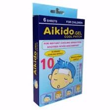 Miếng dán hạ sốt aikido gel cool patch hộp 6 miếng
