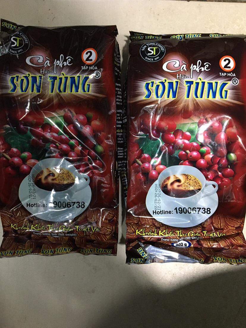 Combo 2 gói cafe Sơn Tùng 2 loại 500g dùng để pha chế cafe hoặc làm nguyên liệu kết hợp với các món ăn khác