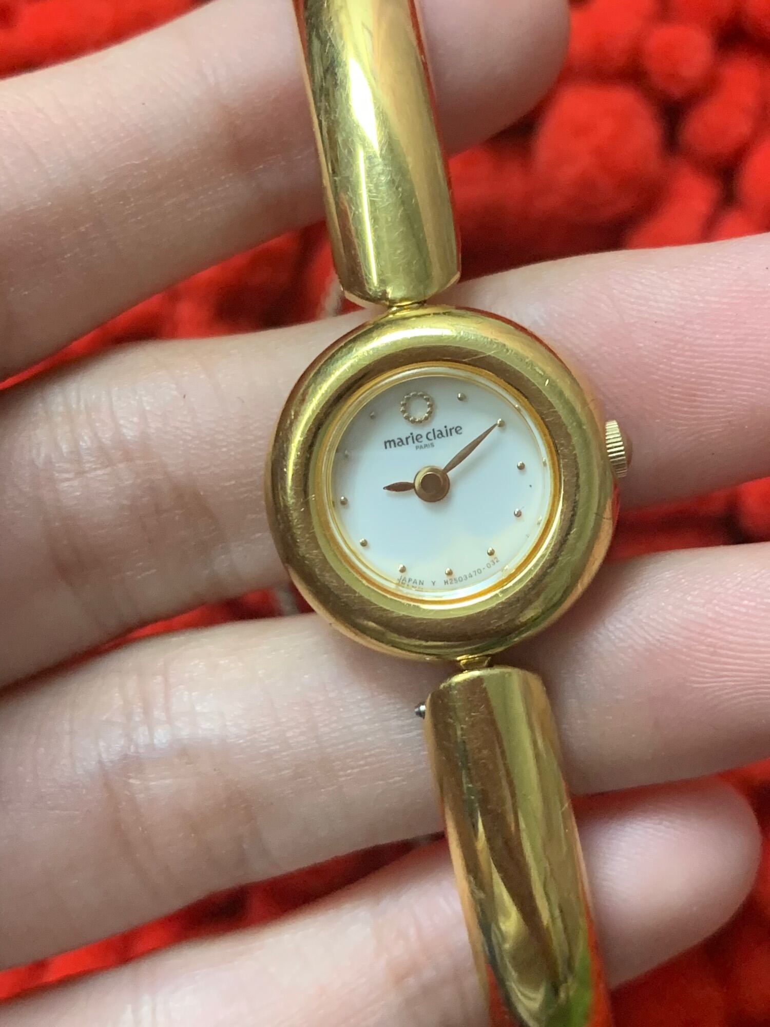 Đồng hồ nữ Marie claire lắc mạ vàng hàng si