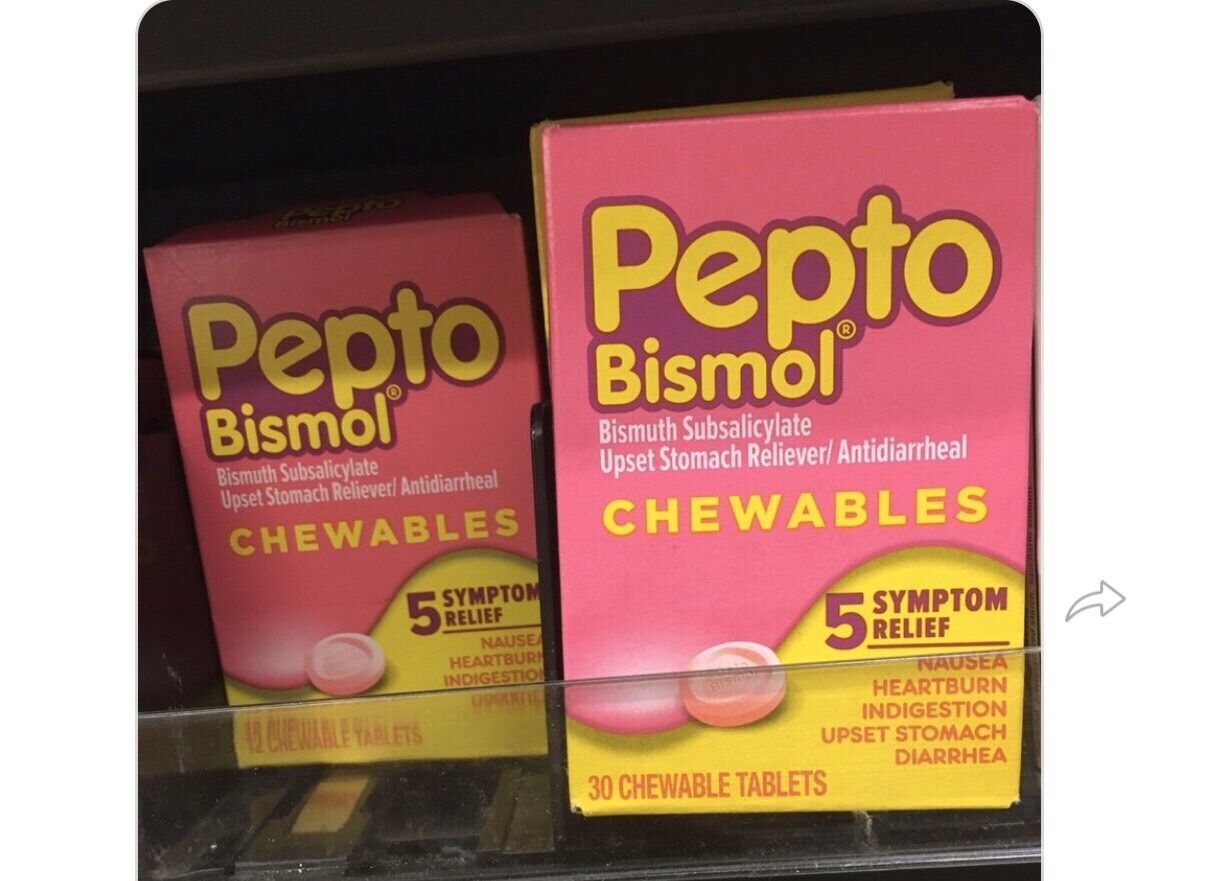 Kẹo Ngậm Hỗ Trợ Dạ Dày Pepto Bismol Vị Trái Cây