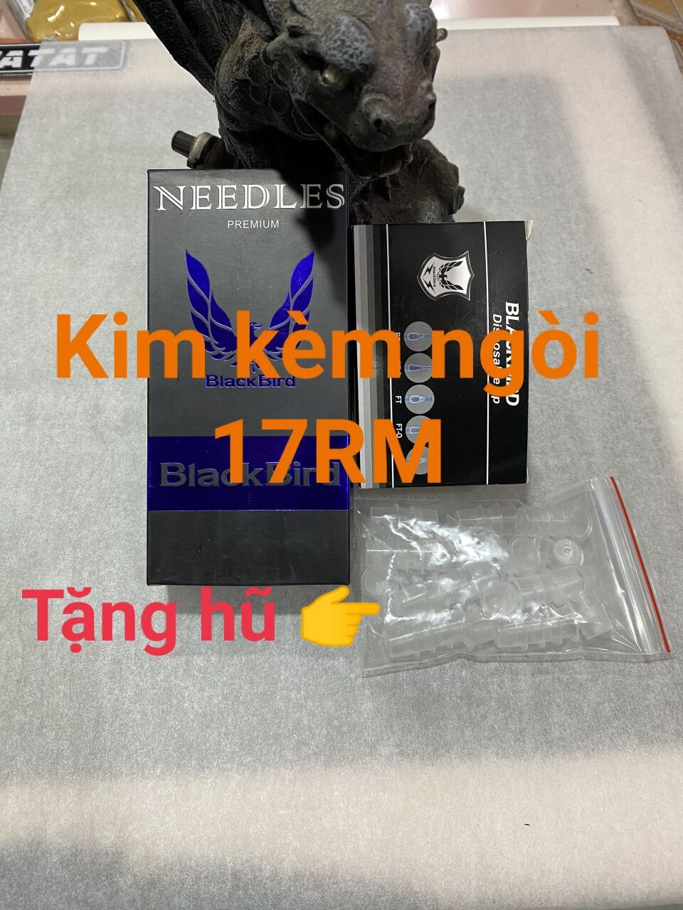 🎁[ QUÀ TẶNG KÈM ] 50 kim xăm và ngòi 17RM đánh bóng