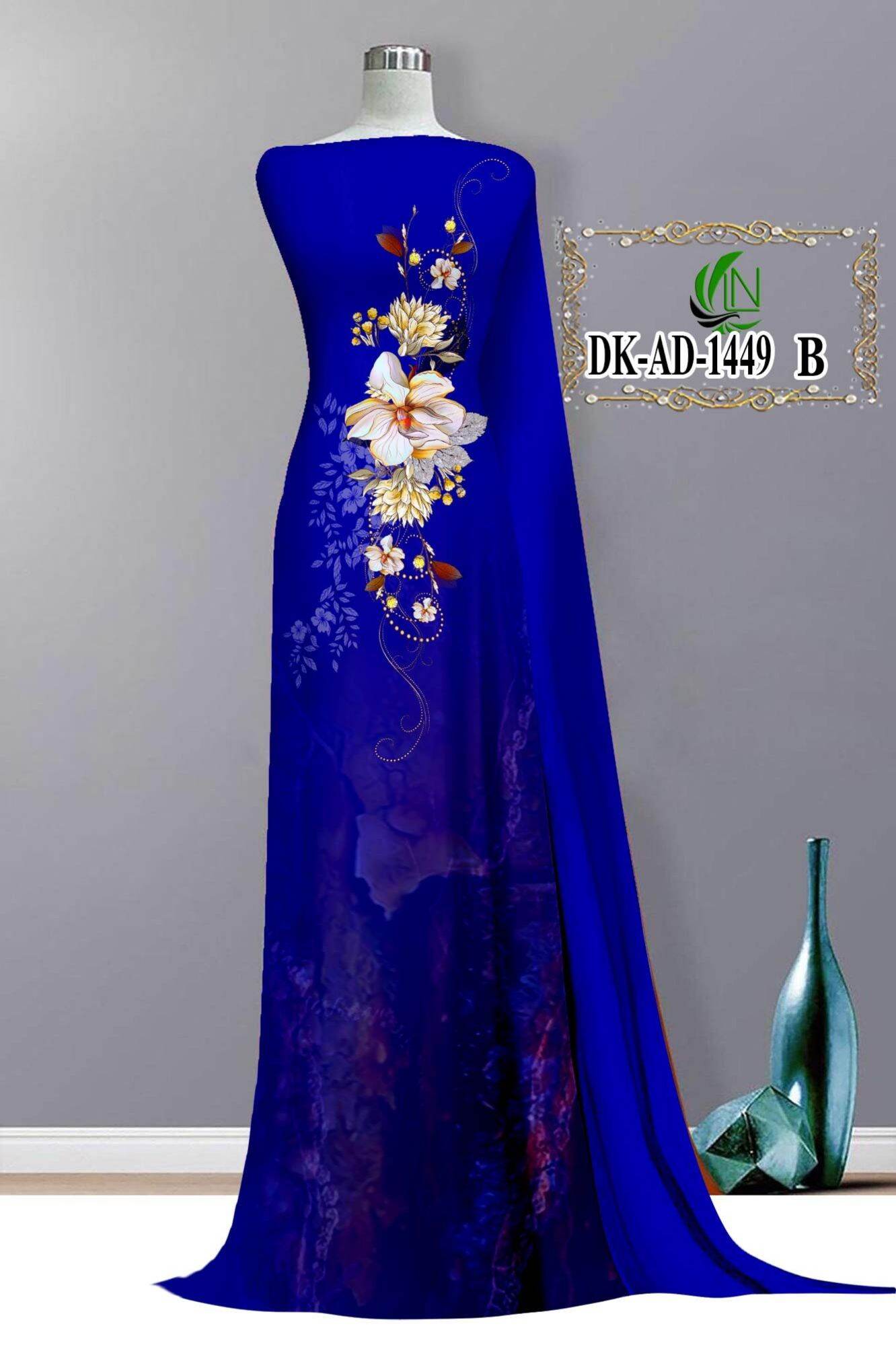 Vải áo dài 3d bộ