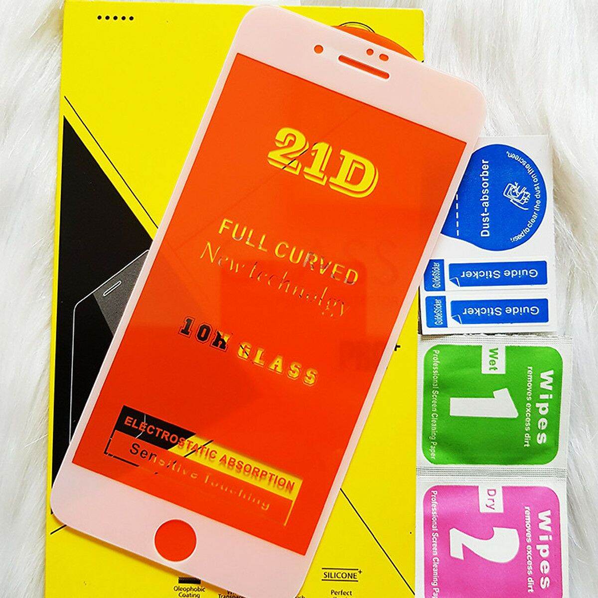 [ Cường Lực Full Màn Hình] Cường lực cao cấp 21D IP MÀU TRẮNG
