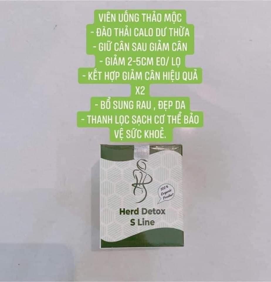 [HCM]Herd detox S line detox giúp giảm mỡ bụng eo thon gọn