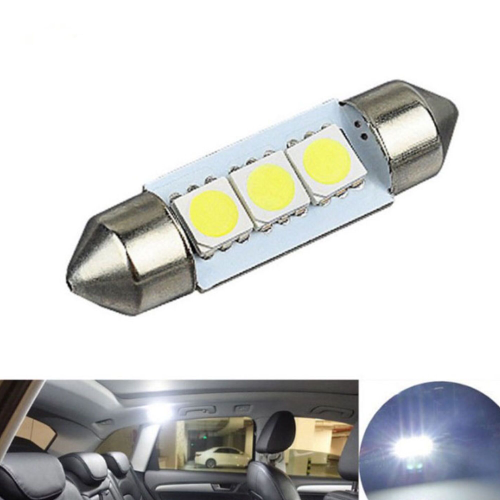 Combo 14 Đèn Led T10 Nội Thất Ô Tô