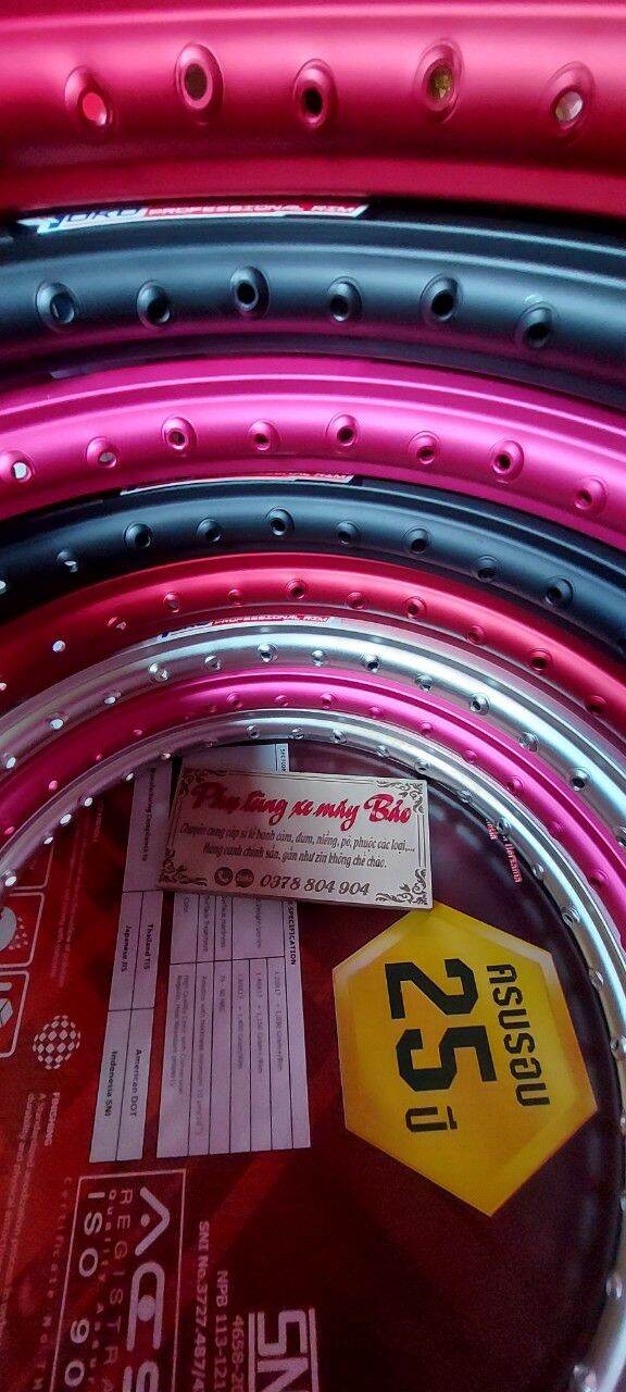 Niềng nhôm YOKO thái trước sau đều 1.4 gắn được tất cả các dòng xe