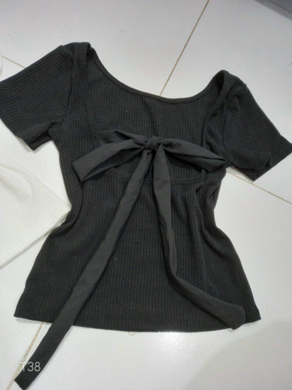 [HCM]ÁO THUN CROPTOP CỘT NƠ LƯNG