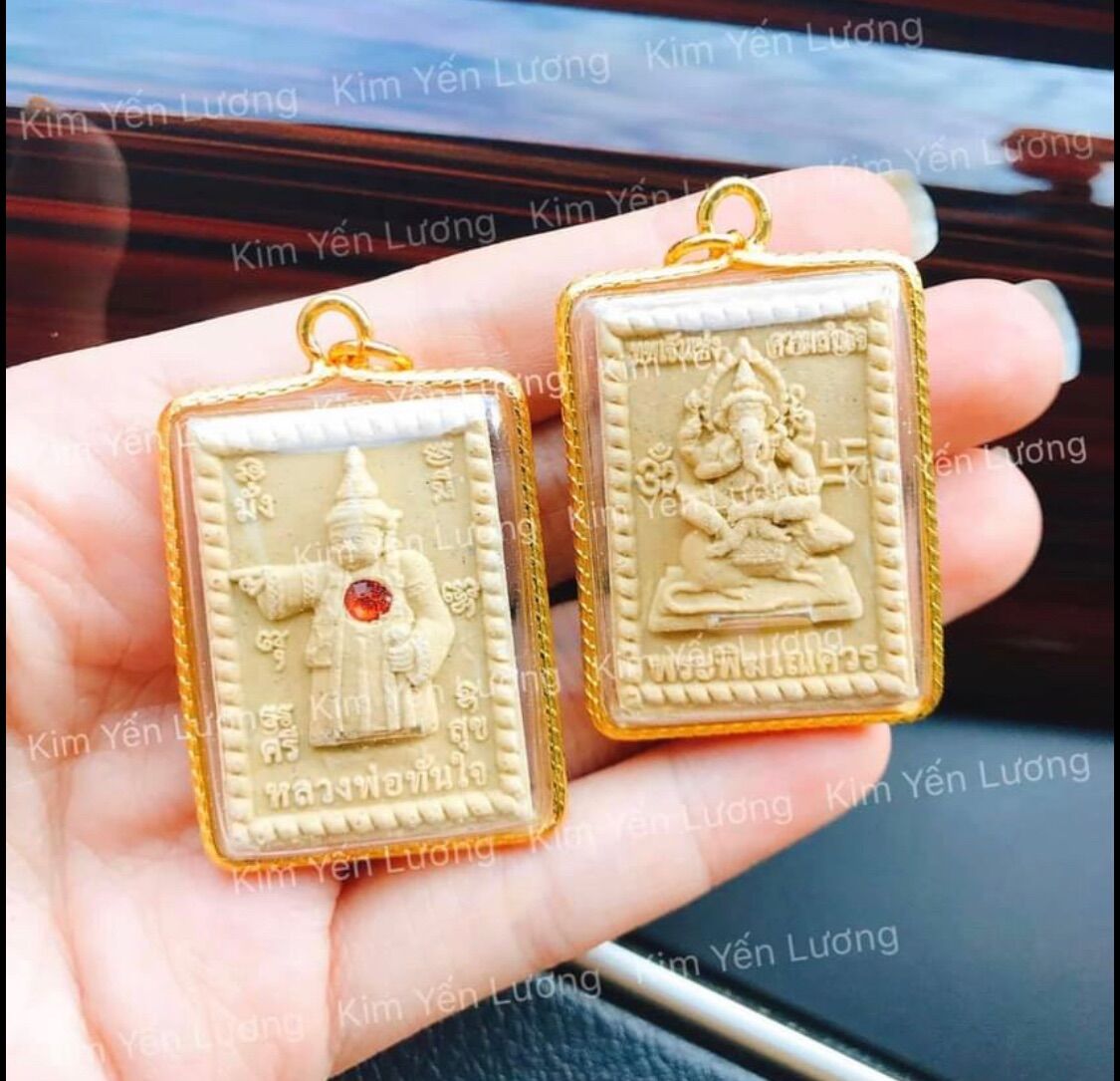 MẶT DÂY CHUYỀN VOI PIKANET & THẦN CHỈ 2IN1 CHÙA WATTRAIMIT THÁI LAN