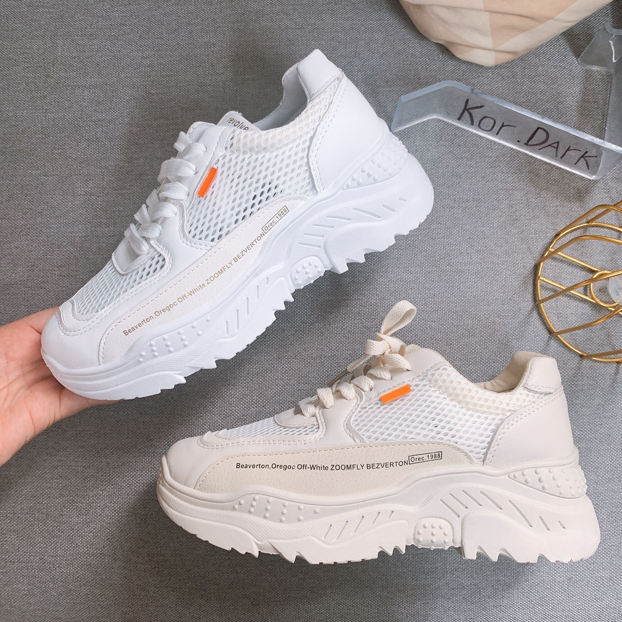 GIẦY THỂ THAO NỮ SNEAKER ,ĐẾ CAO 6cm