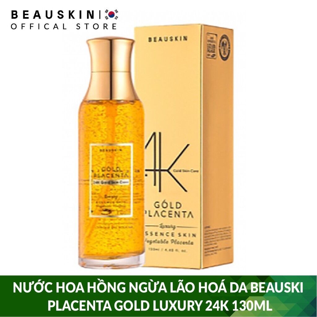Nước hoa hồng luxury 24k gold placenta