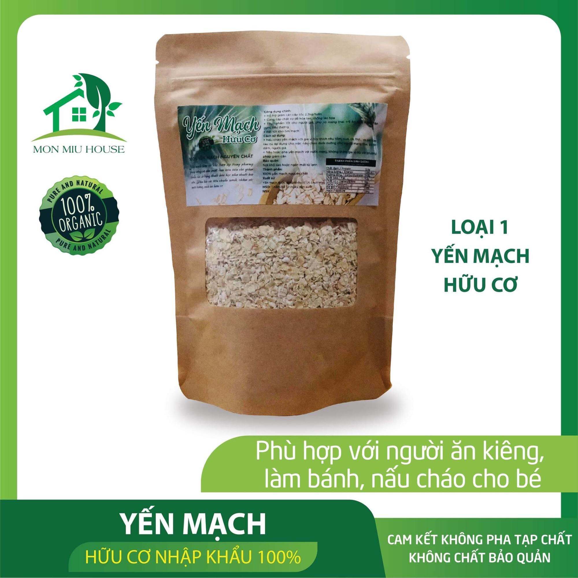300gr Yến mạch hữu cơ nhập khẩu- Ăn kiêng làm bánh nấu cháo