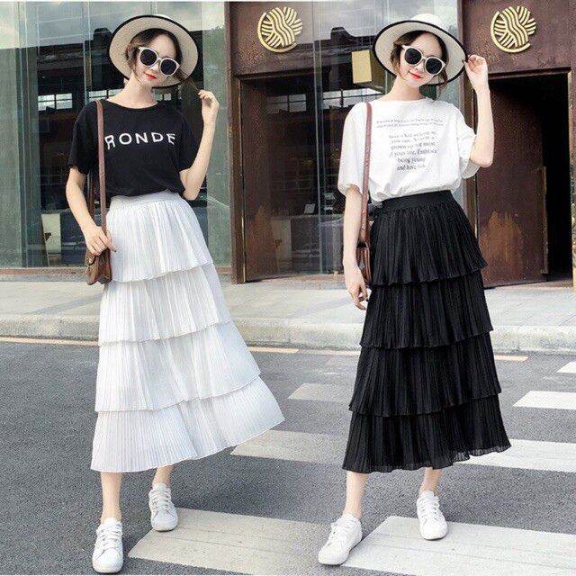 🌈 CHÂN VÁY 4 TẦNG XOÈ DẬP NHĂN❤️