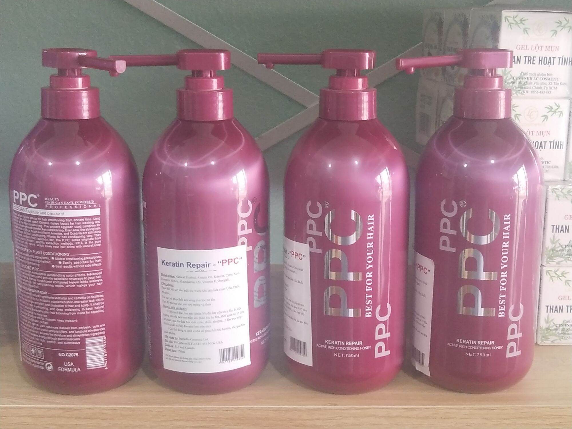 [Hcm]Hấp Phục Hồi Tóc Hư Tổn Keratin Ppc Repair - 750Ml