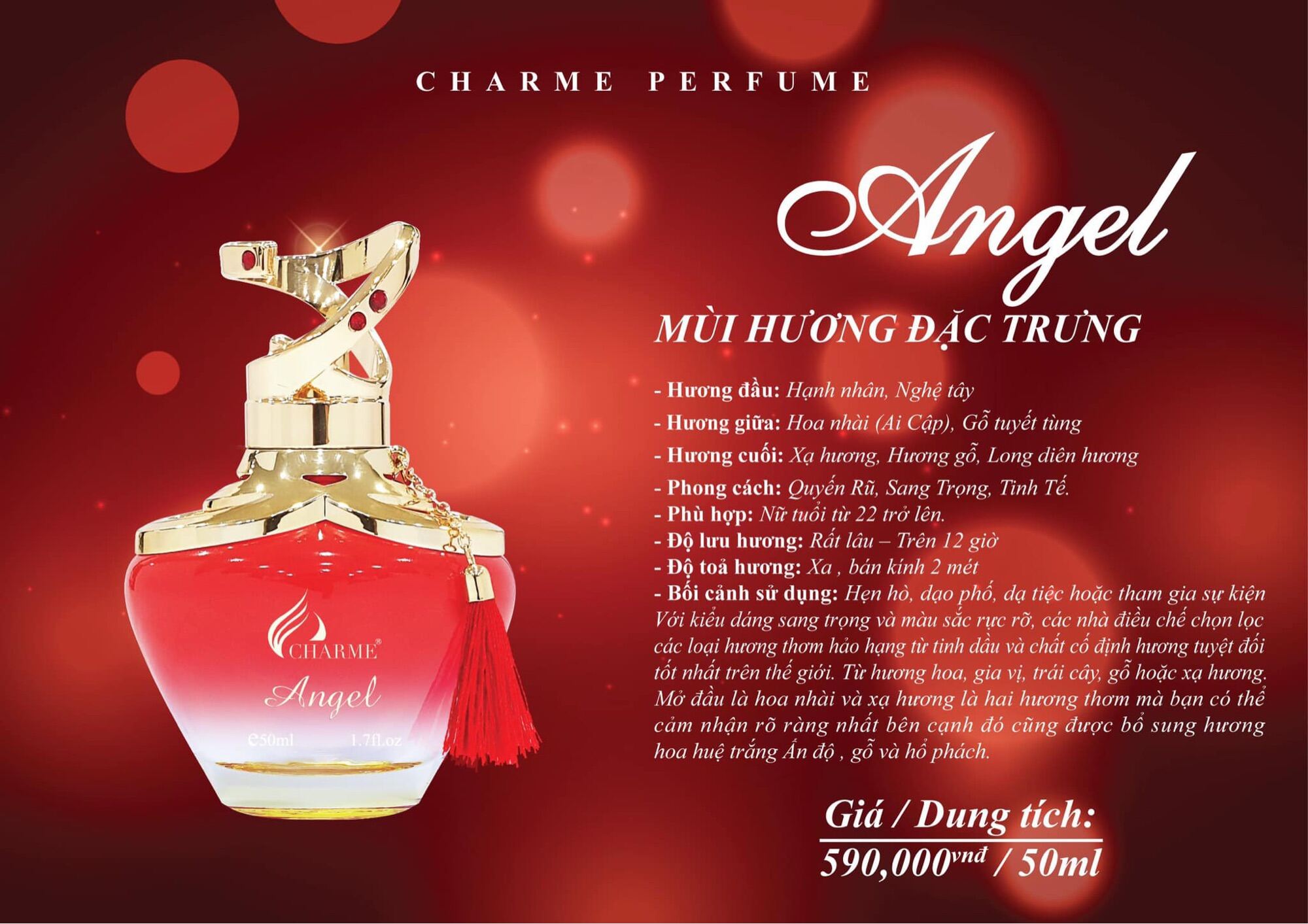 [Hcm]Nước Hoa Angel 50Ml