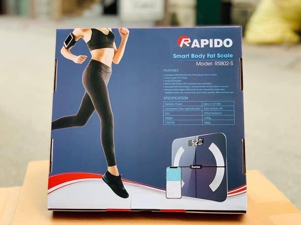 👍💁 CÂN SỨC KHOẺ THÔNG MINH RAPIDO RSB02-S 👍