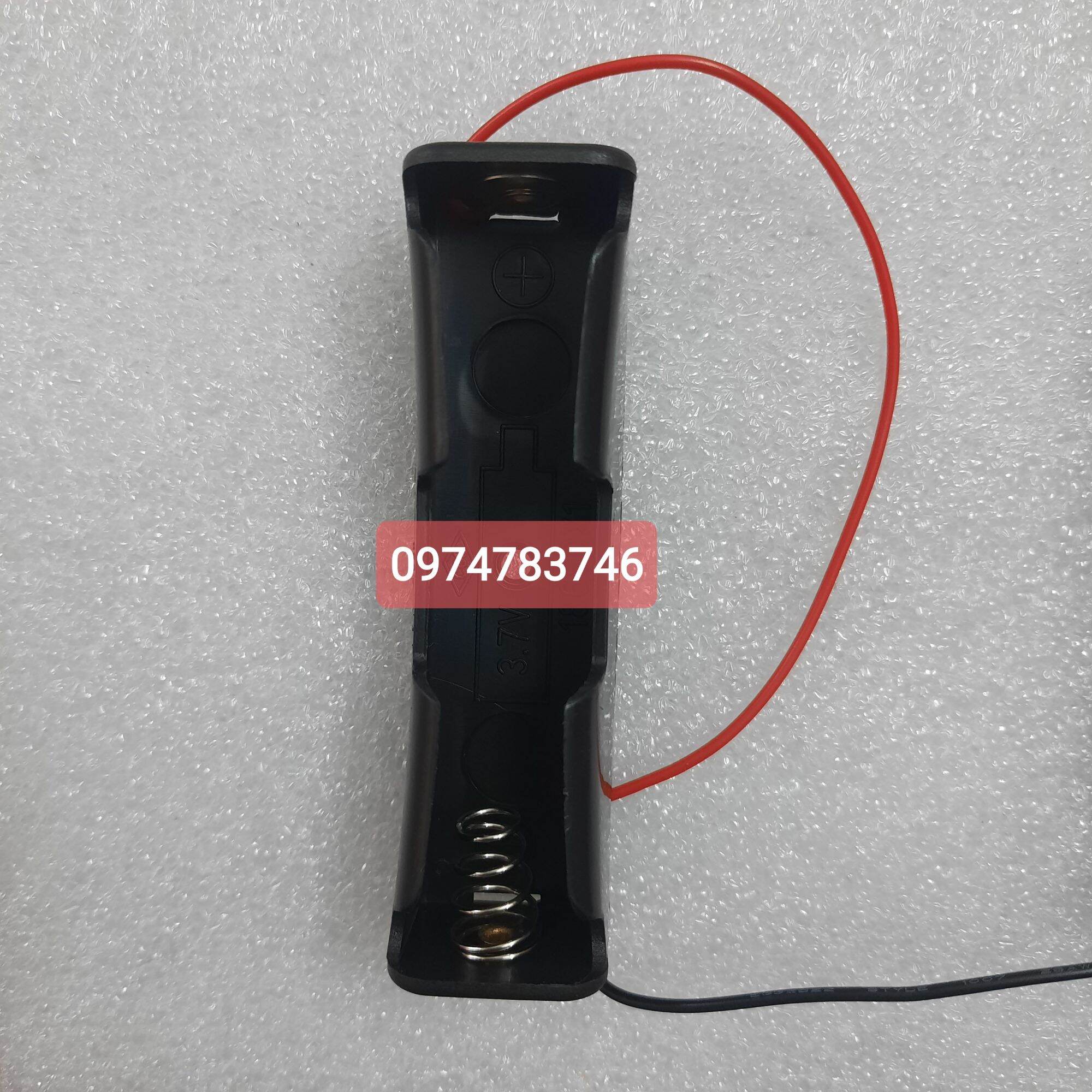 đế gắn cell pin 18650 .1 cell 2 cell 3 cell 4 cell