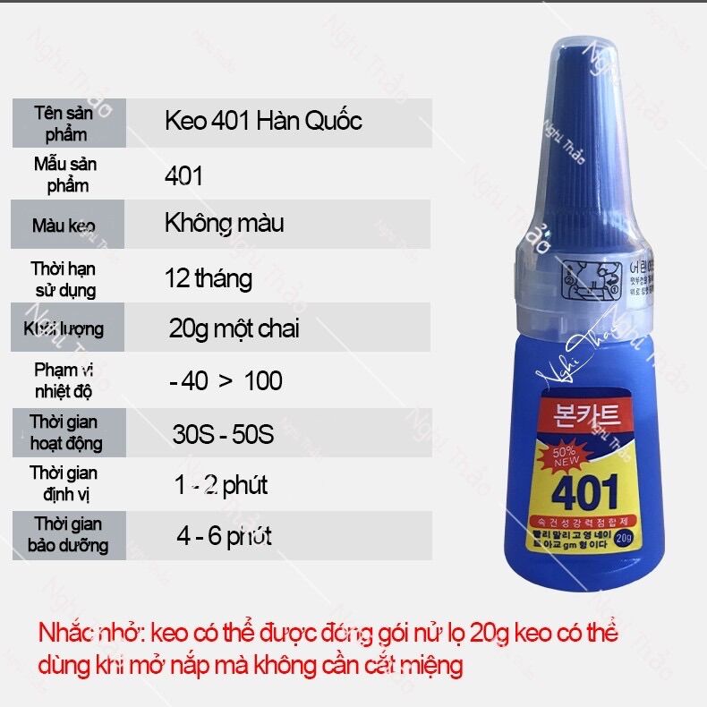 [ Rẻ Vô Địch ] Keo 401 gắn móng giả, đính đá làm nails
