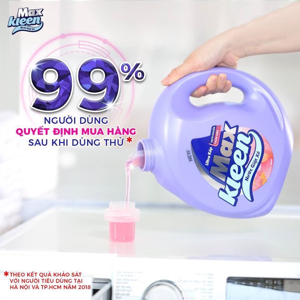Túi Nước Giặt Xả Maxkleen 3.8kg