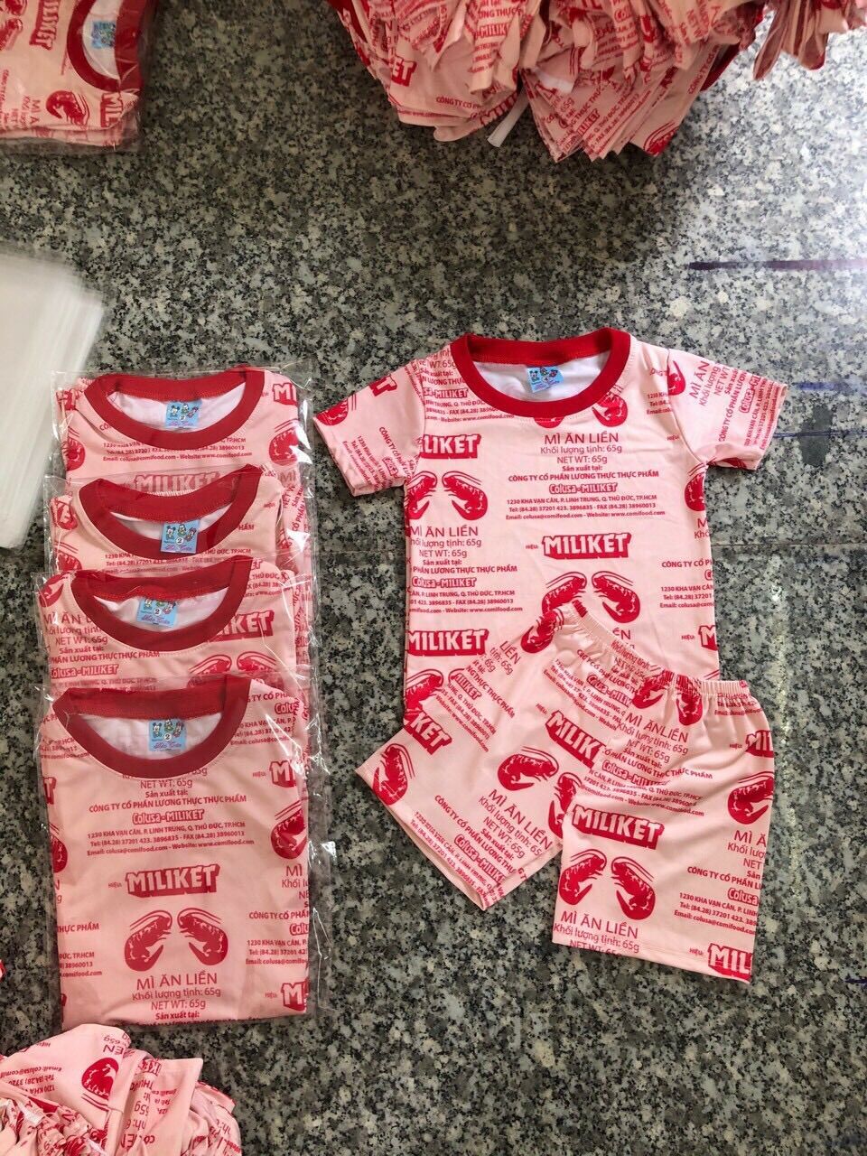 BỘ THUN MÌ TÔM CHO BÉ TRAI BÉ GÁI