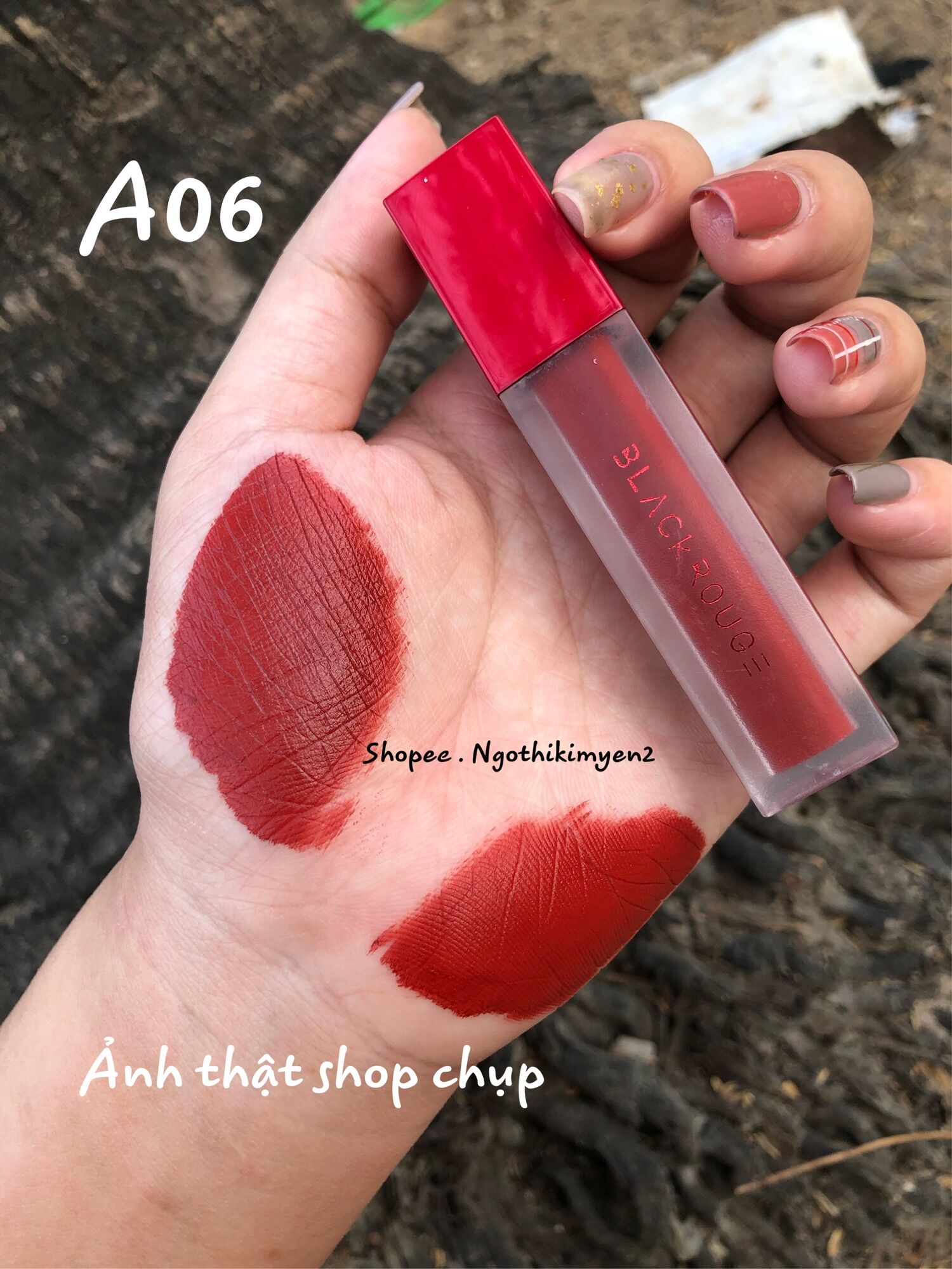 Son black rouge a06 brick red - đỏ gạch