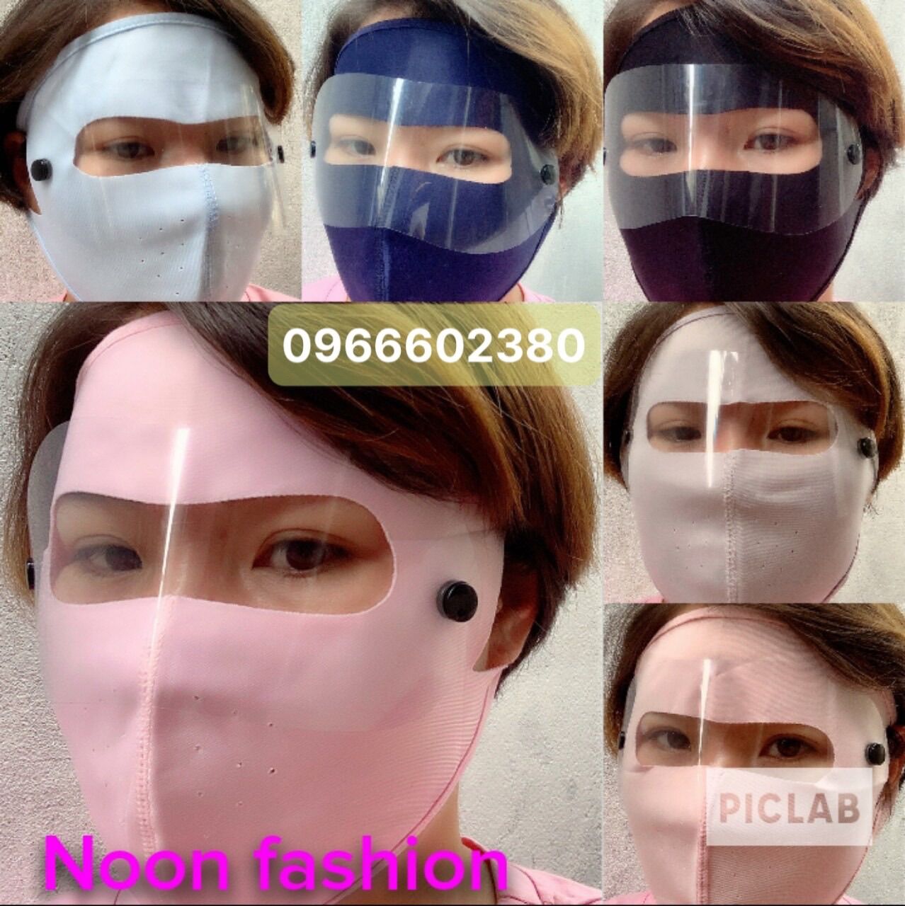 KHẨU TRANG Ninja vải có kính chắn bụi [NOON FASHION]