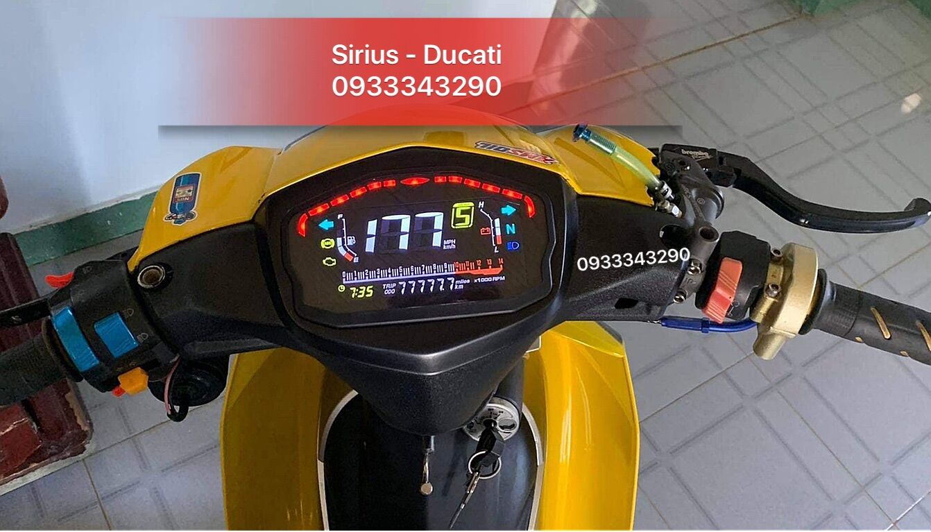Trọn bộ bợ cổ Sirius - chế đồng hồ ducati, mang tính chất thẩm mỹ cao, lắp gáp dễ dàng, được kiểm tra hàng trước khi thanh toán