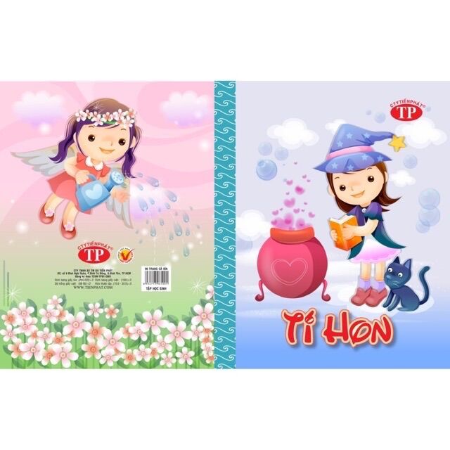 Combo 10 quyển tập tiến phát 96tr 100gsm - 4 ô ly - tí hon