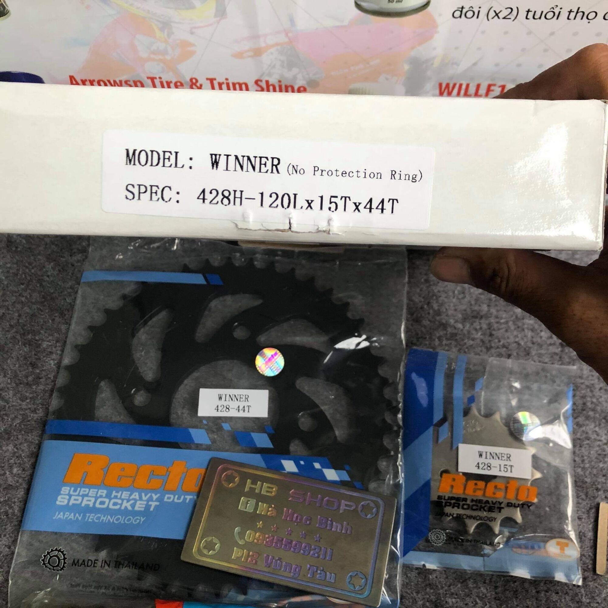 NSD Recto winner sonic full bộ màu đen 9ly