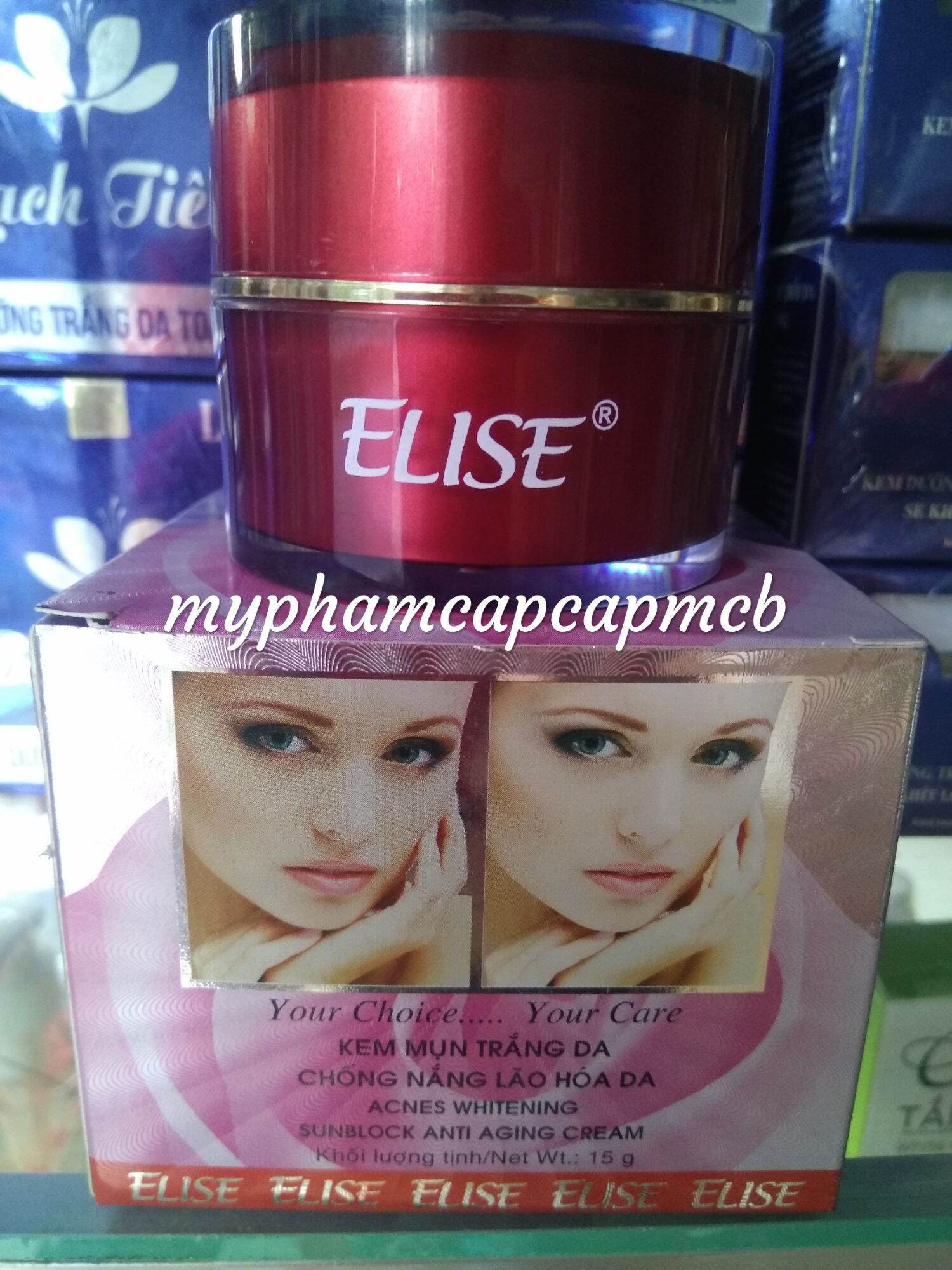 kem elise mụn trắng da lão hóa 15g