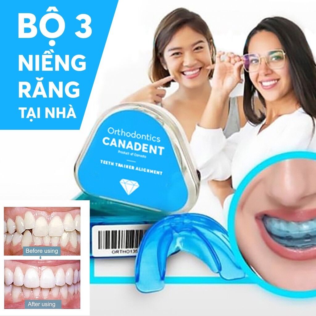 [HCM](NIỀNG RĂNG) BỘ 3 NIỀNG RĂNG SILICON CANADENT ALIGNMENT.