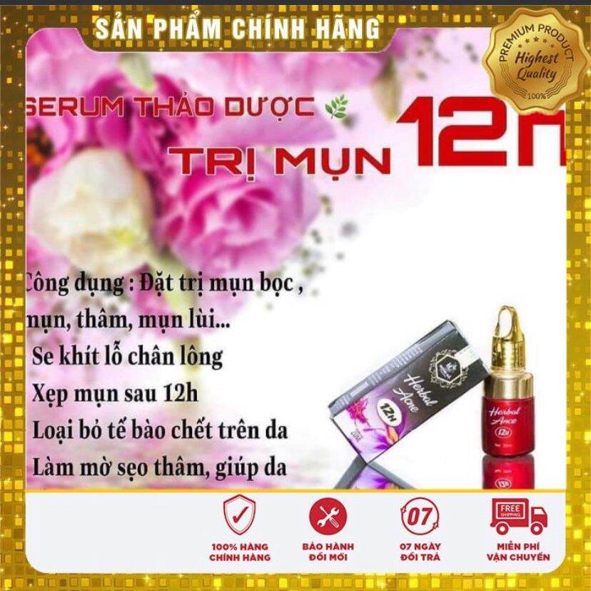 Serum Chấm Mụn Herbal Acne 12H( Cam Kết Hết Mụn Sau 1 Liệu Trình)