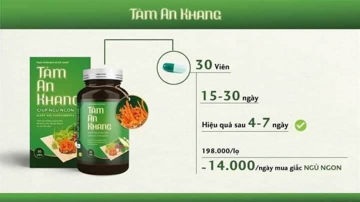 Tâm An Khang, giúp ngủ ngon