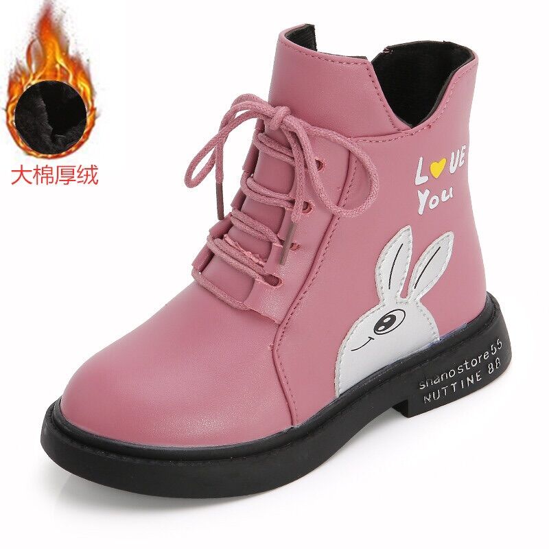 Giày bốt cho bé gái đẹp da mềm đế bằng