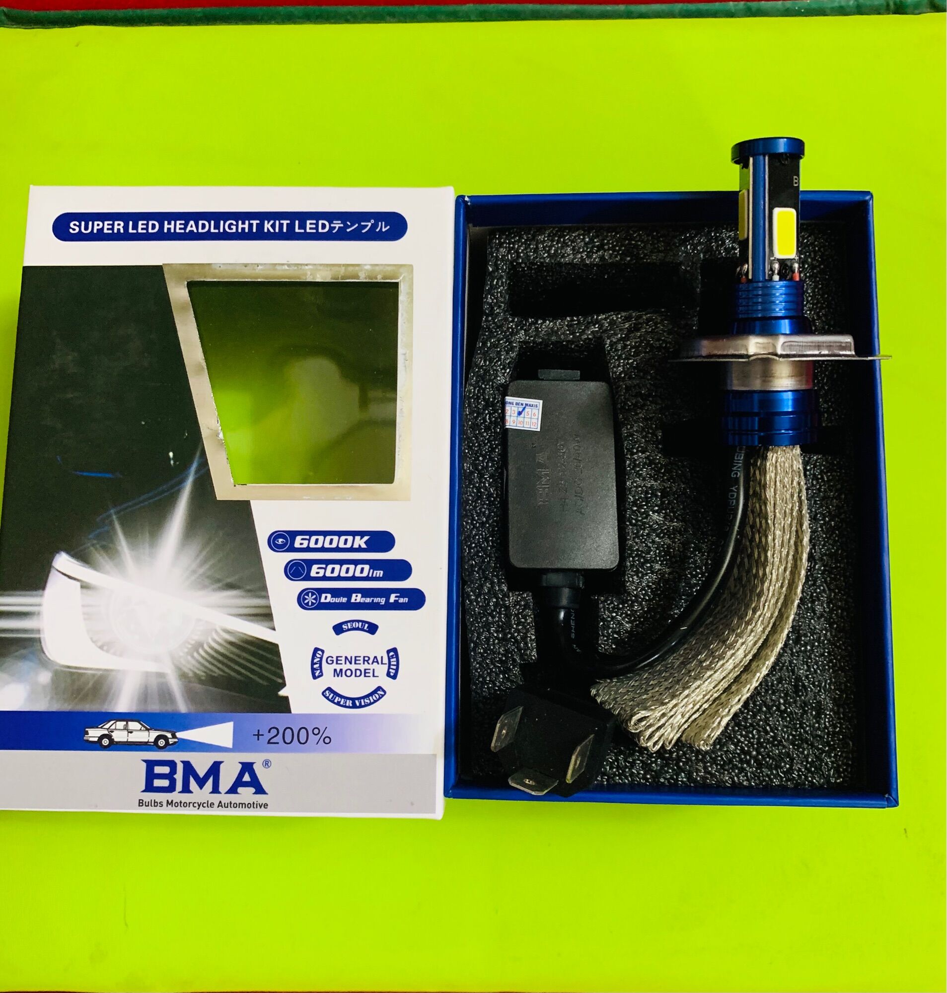 Đèn led H4 /40W BMA cao cấp siêu sáng cho xe máy