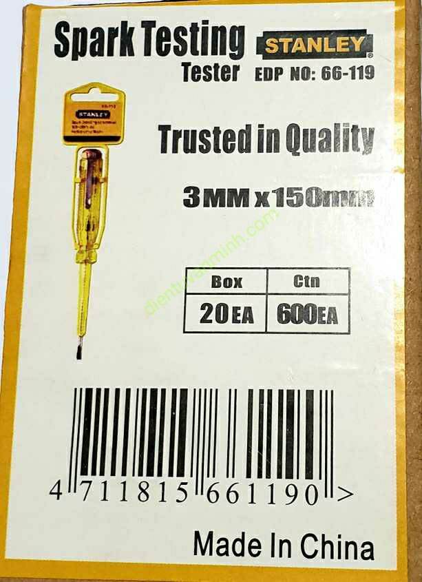 Bút thử điện Stanley 66-119