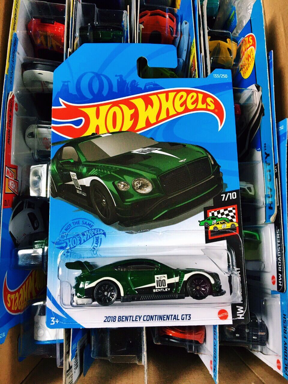 Xe Mô Hình Hot Wheels tỉ lệ 1:64 "2018 Bentley Continental GT3" (Model new 2021)