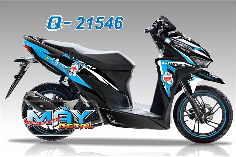 Tem rời vario hoặc click in decal 3 lớp bóng cao cấp không bay màu