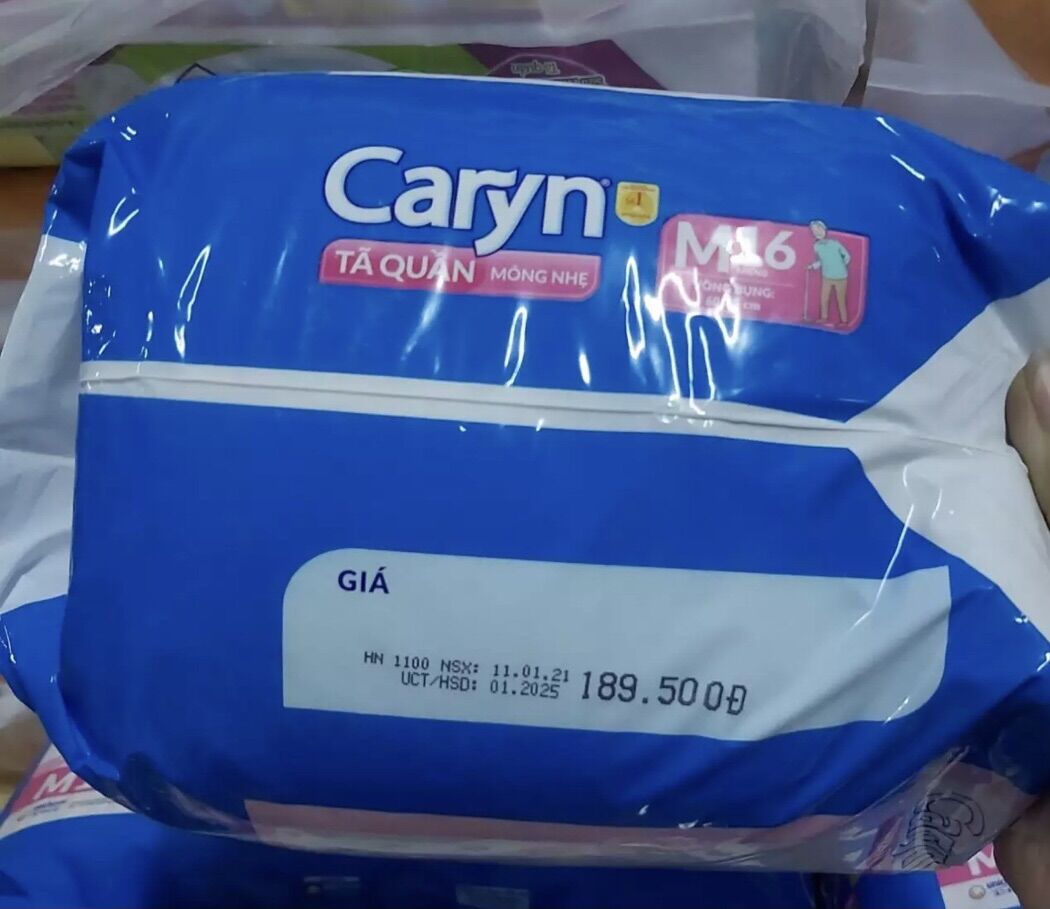 Tã quần caryn L14/M16 cho người già( bệnh)