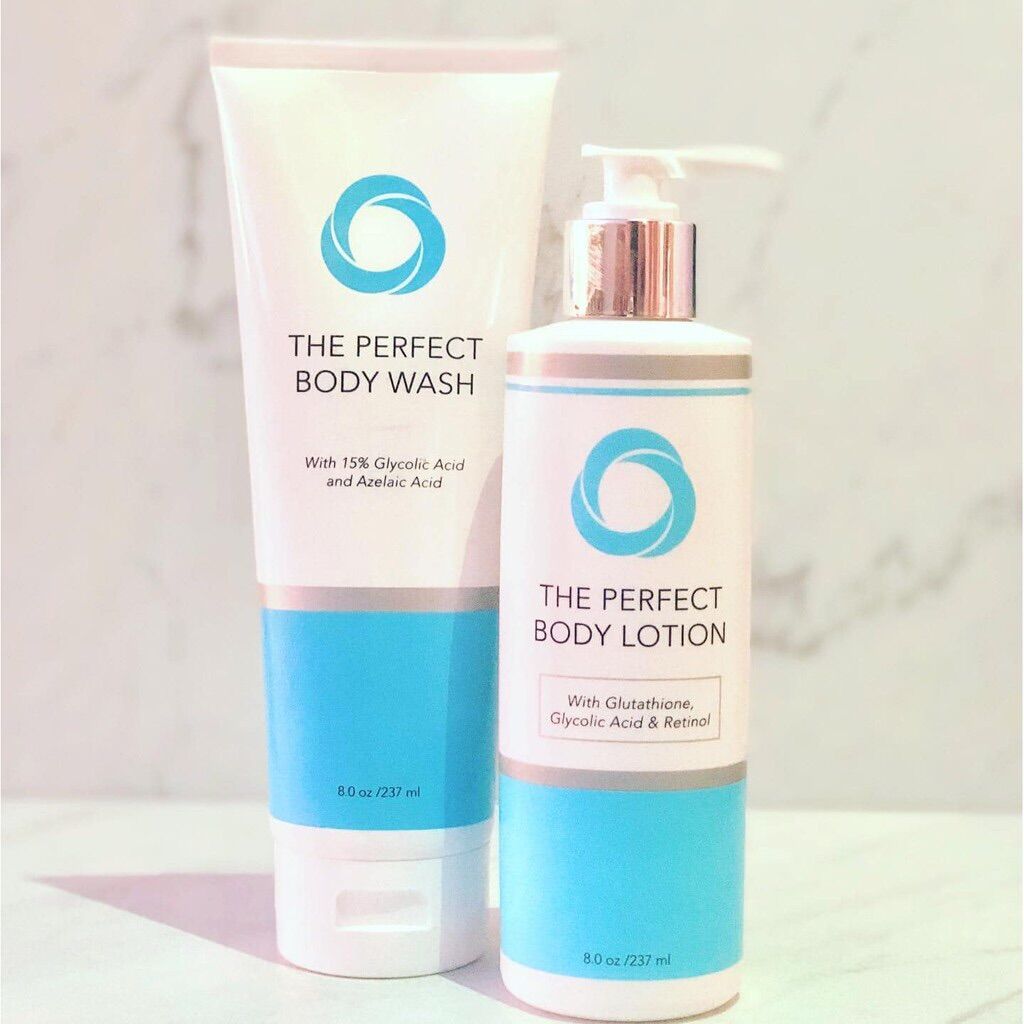 Combo siêu trắng da The Perfect Body: Sữa tắm + Lotion