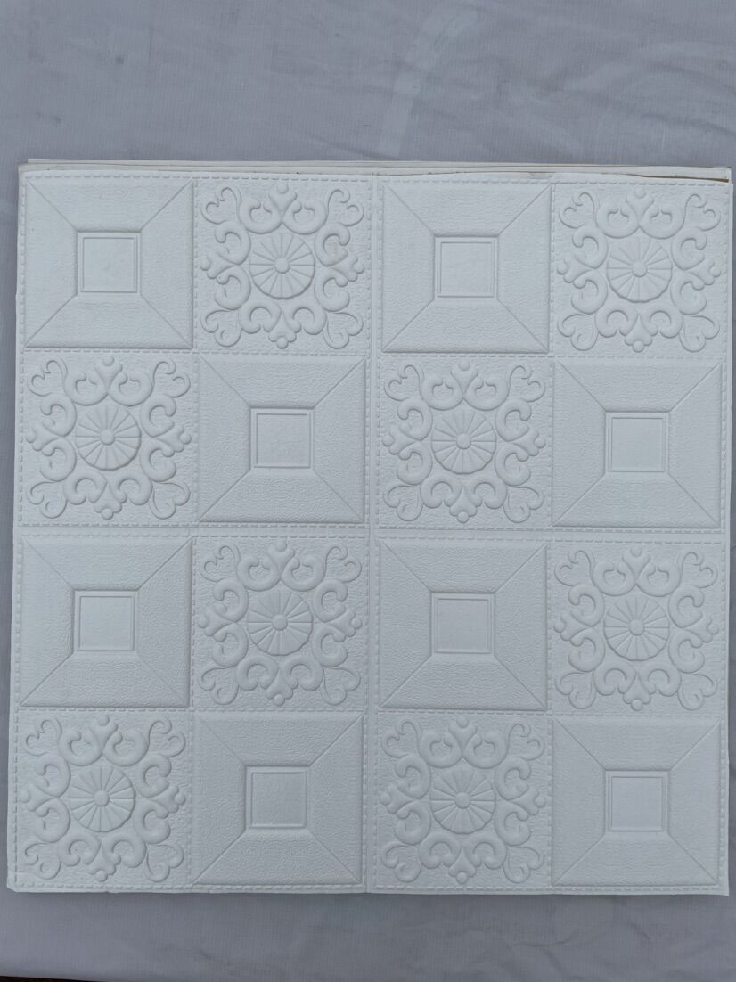 Xốp dán tường-trần giả da- hoa văn 70x70cm