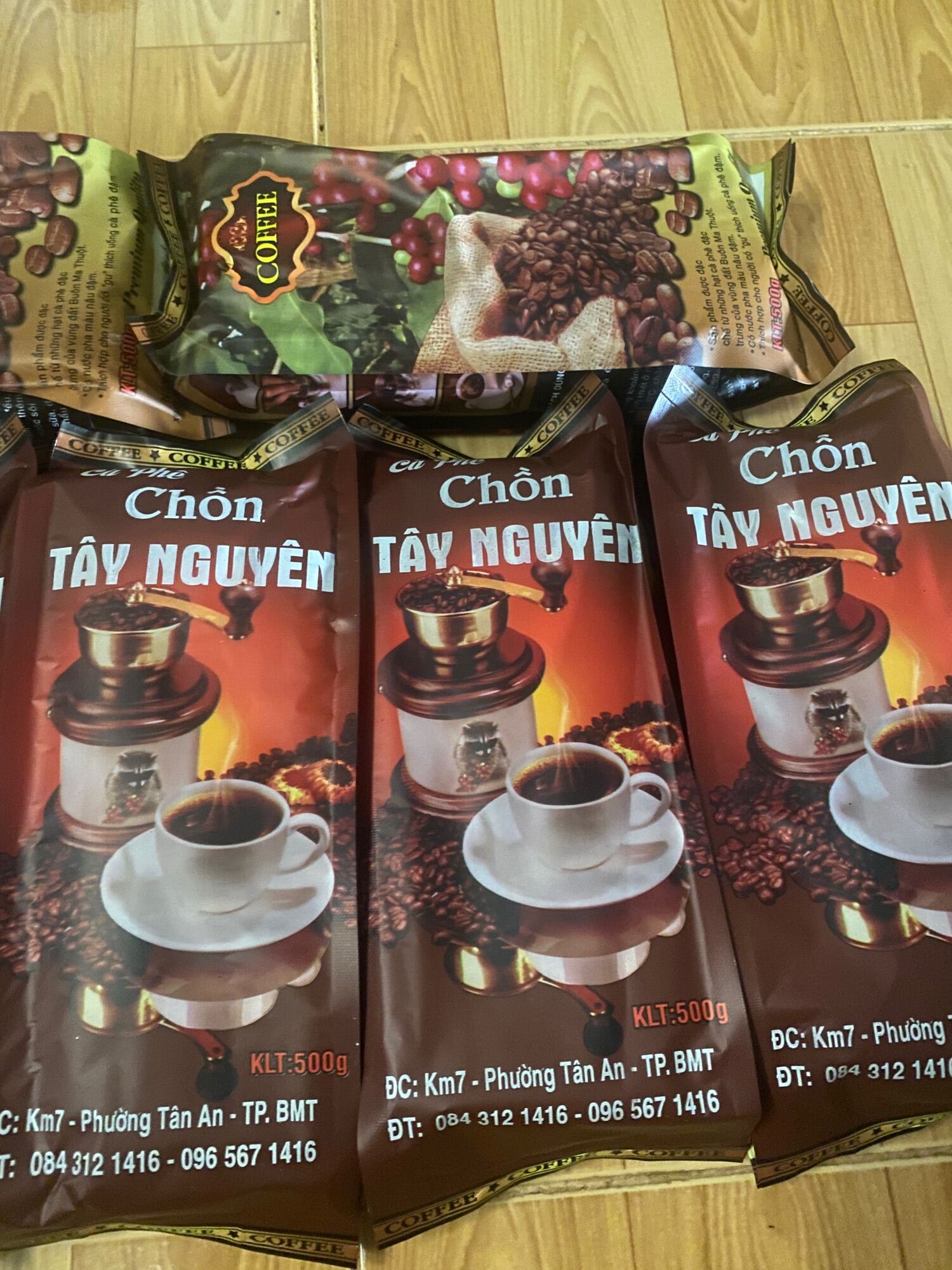[combo1Kg 2 gói Thơm Ngon Tuyệt vời Cà phê pha phin truyền thống- chế biến dạng bột sạch Loại đặc biệt thumbnail