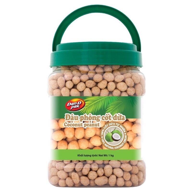 Đậu phộng nước cốt dừa- đậu phộng da cá 1kg Dan D Pak
